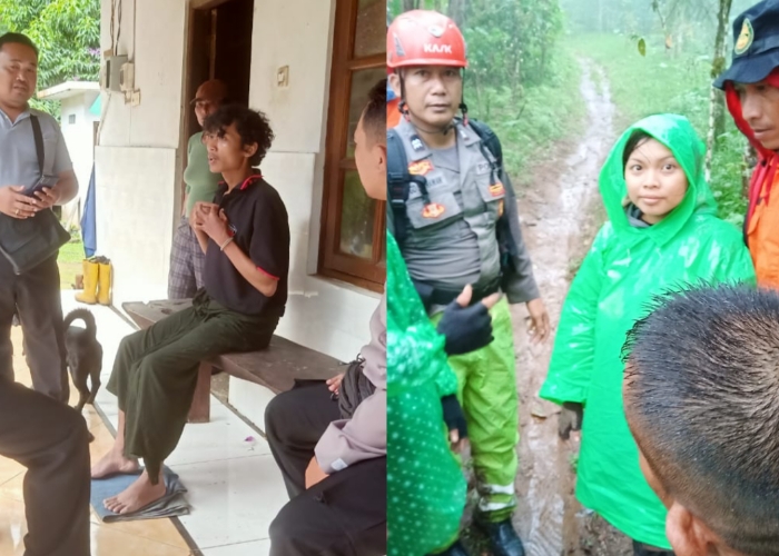 SELAMAT : Proses evakuasi dua pendaki yang tersesat di Gunung Batukaru.