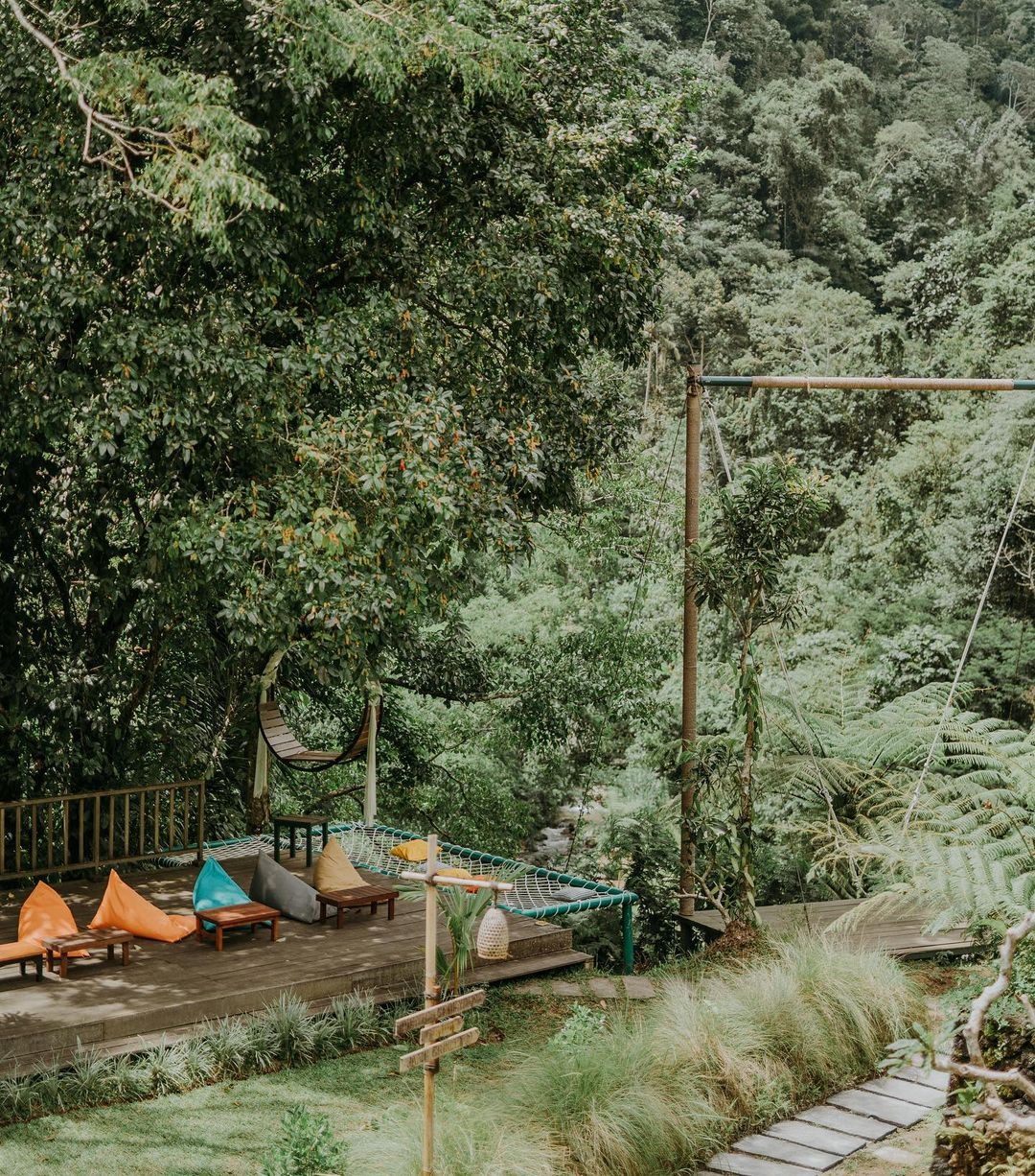 SURGA BADUNG: Plaga Eco Park merupakan saah satu surga tersembunyi di tengah hutan Kabupaten Badung, Bali yang memiliki berbagai aktivitas wisata menarik.