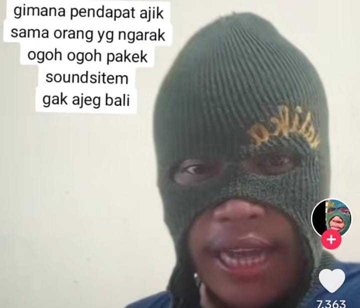 Akun Tiktok Ajik Malika diserbu warganet usai beri pernyataan soal penggunaan sound system saat pengarakan ogoh-ogoh