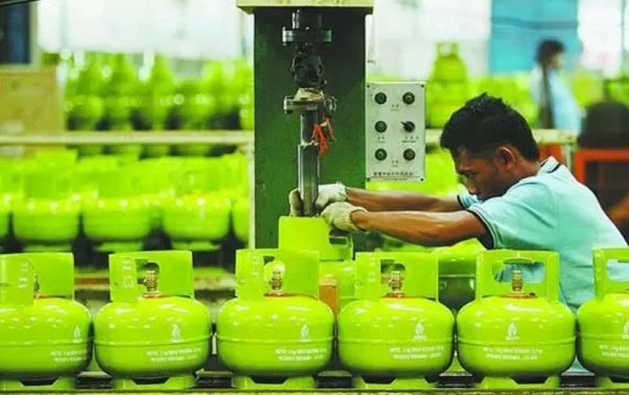 Ilustrasi harga gas elpiji 3 kilogram melambung di Badung, Bali.