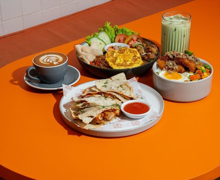 Menu yang ditawarkan di Anma Space Cafe