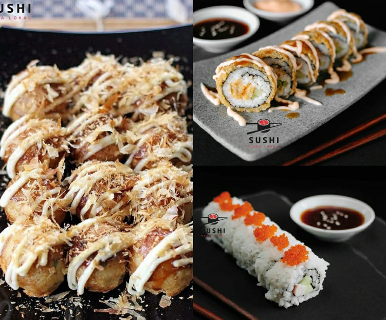 Sushi Rasa Lokal tempat makan sushi dengan harga murah dan sudah punya banyak cabang di Bali.