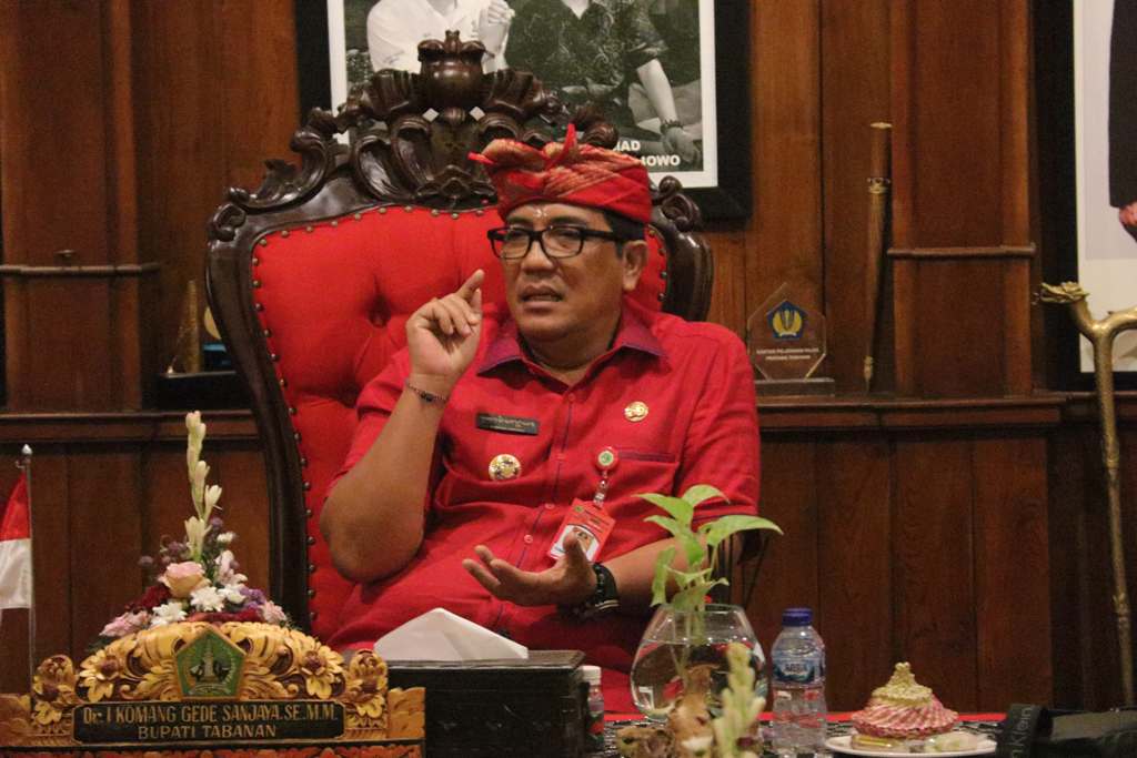 Ketua DPC PDIP Tabanan, I Komang Gede Sanjaya