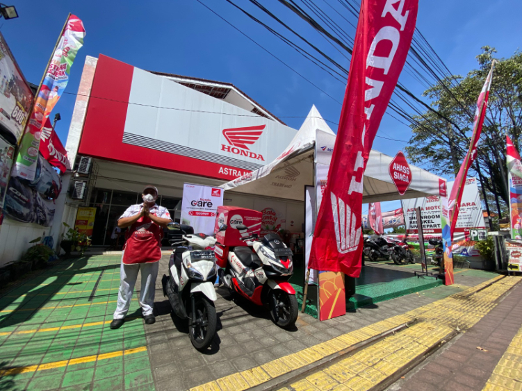 LAYANAN SPESIAL: Astra Motor Bali menghadirkan layanan prima berupa Astra Honda Authorized Service Station (AHASS) Siaga plus yang berlokasi di Astra Motor Negara Jl. Jenderal Sudirman No.44, Pendem,