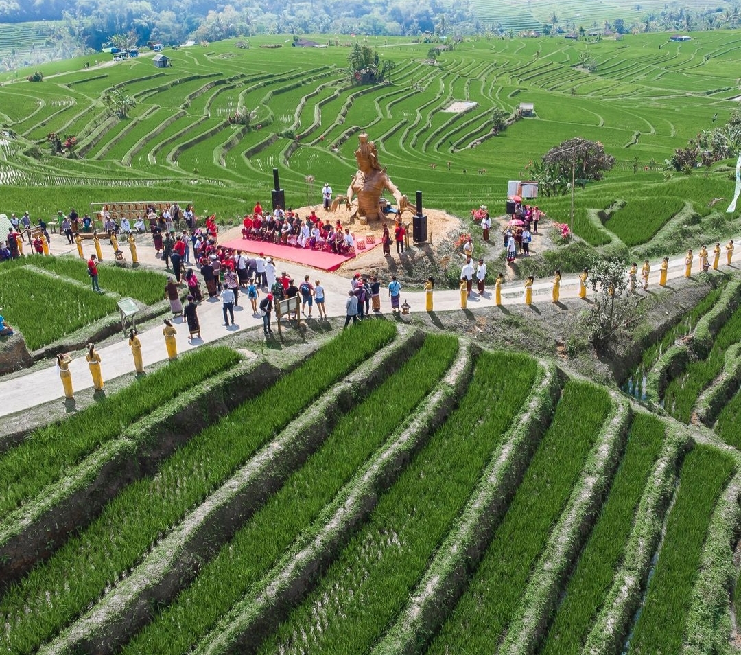 Sambut World Water Forum, persiapan DTW Jatiluwih di Tabanan, Bali, sudah capai 70 Persen.