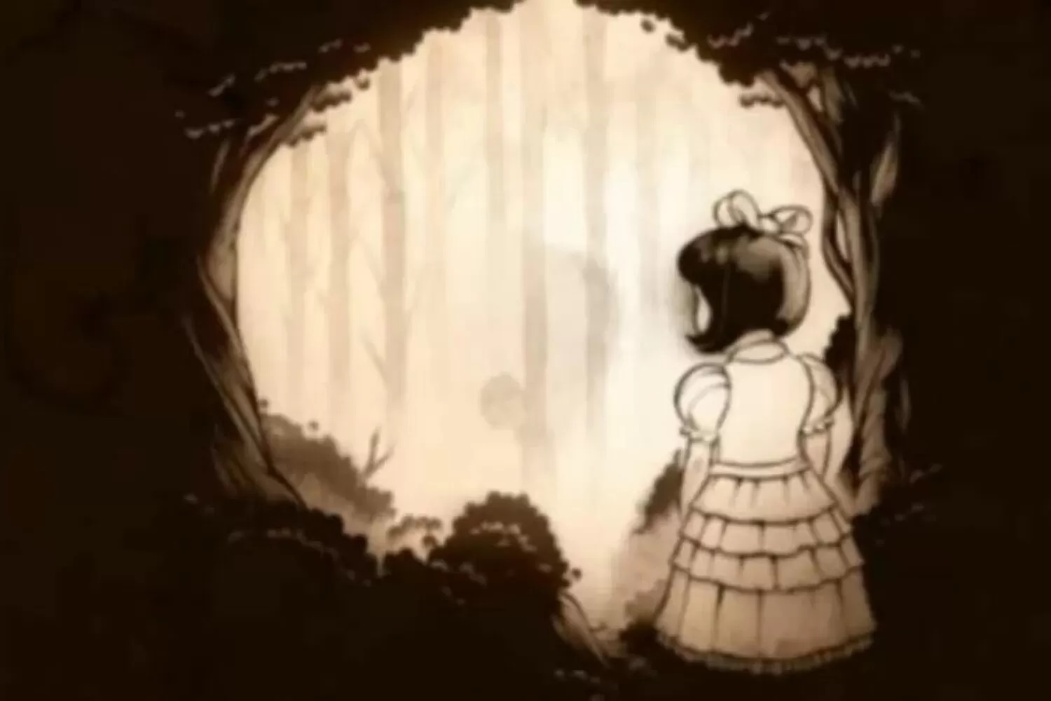 Ilustrasi tes kepribadian ilusi antara seorang gadis, tengkorak, dan hutan. Sumber foto: JagranJosh.com