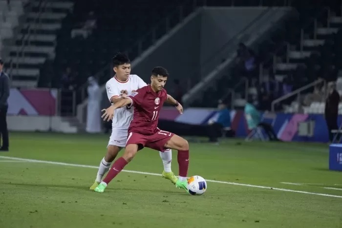 AYO BANGKIT: Timnas Indonesia kalah 2-0 atas Qatar di pertandingan pertama Grup A Piala Asia U-23 2024. (PSSI)