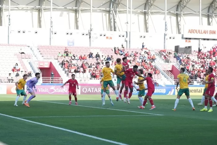 CATATKAN SEJARAH: Timnas Indonesia U-23 catatkan banyak sejarah setelah kemenangan mereka atas Australia di Piala Asia U-23. (Tim Media PSSI)
