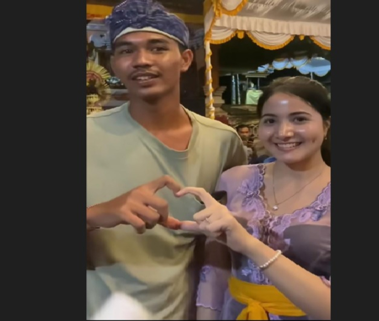 Unggahan video akun Tiktok yang bertemu dengan Bulan Sutena viral di media sosial