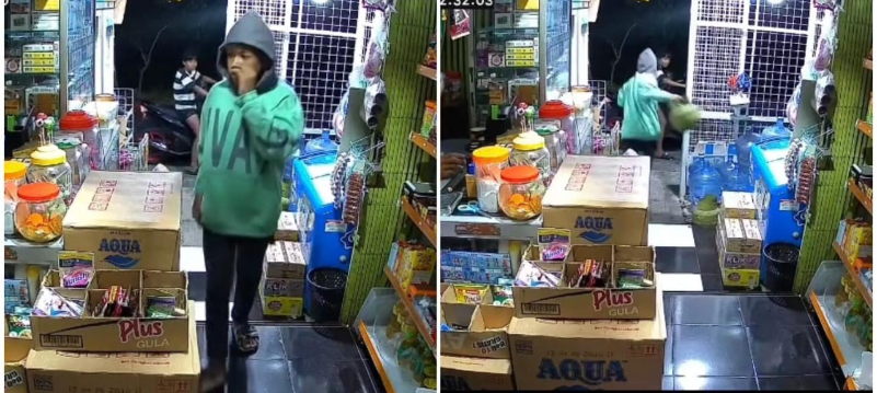 Dua orang pemuda bersekongkol mencuri tabung gas elpigi 3 Kg