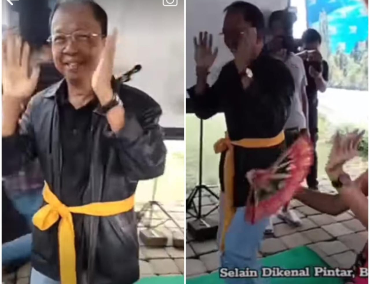Aksi kocak Wayan Koster ngibing joged Bumbung jadi sorotan