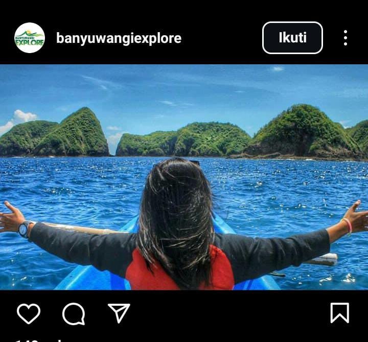 RAJA AMPAT: Raja Ampat yang terkenal di Papua, kini ada di Banyuwangi. Tempat tersebut merupakan surga bagi pelancong.