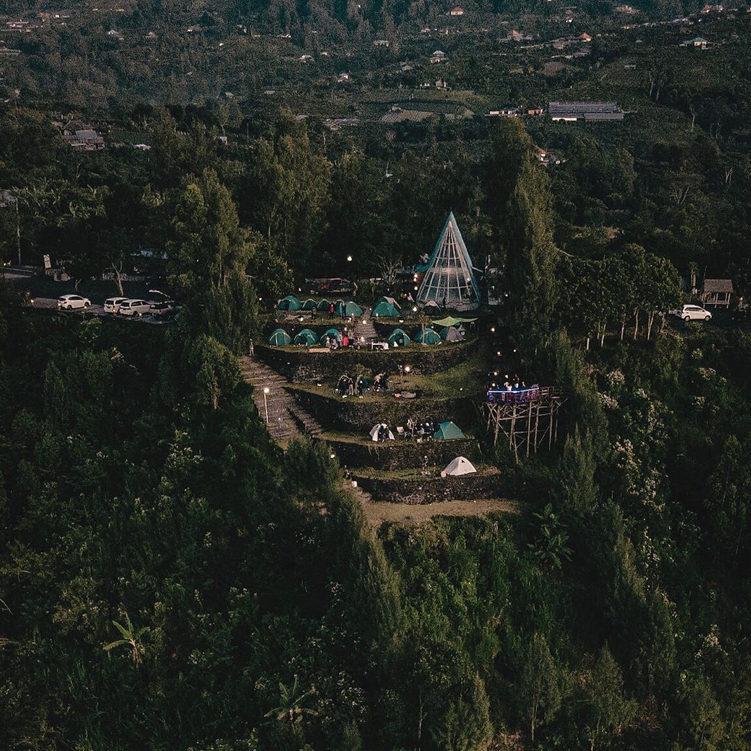 CAMPING: Le Monte Sunrise di Kintamani Bali bukan tempat glamping, tetapi untuk camping dengan pemandangan alam yang bikin terpesona.