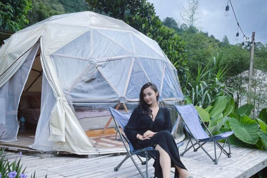 Cloud Hills Glamping di kaki Gunung Batur, Kecamatan Kintamani, Kabupaten Bangli, Bali.