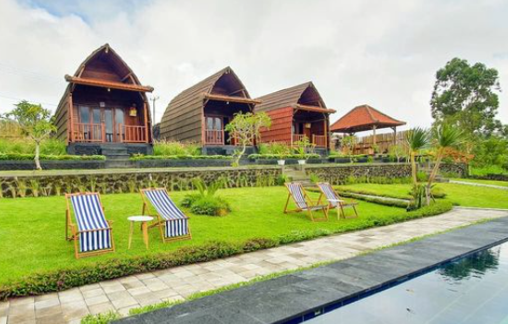 GLAMPING: Pinggan Caldera berada di sebelah utara Kintamani Bali, merupakan tempat glamping mewah dengan sensasi Gunung Batur  yang sangat istimewa.
