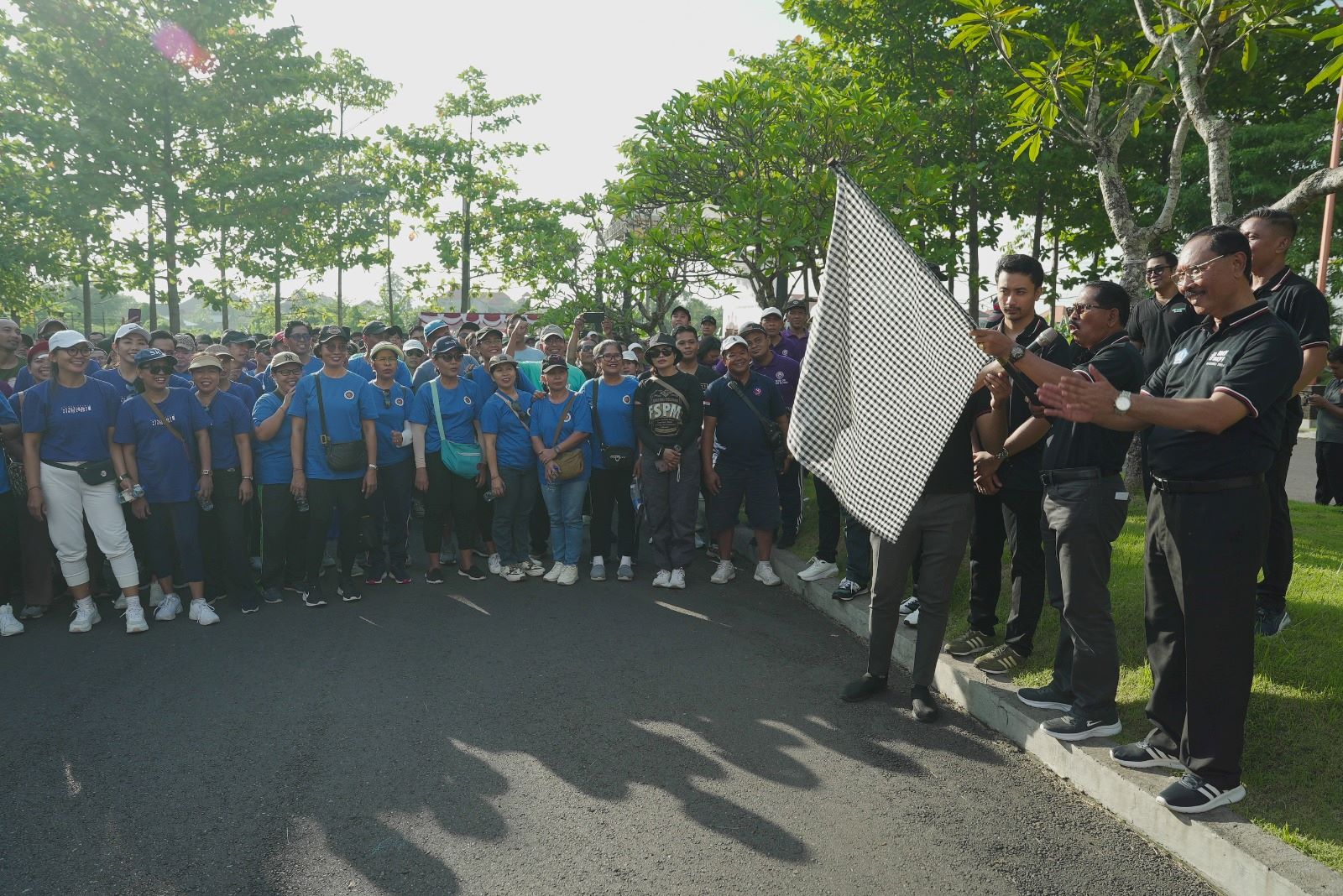 Asisten Pemerintahan dan Kesejahteraan Rakyat Setda Badung I Nyoman Sujendra membukan peringatan May Day di Wings Timur Balai Budaya Giri Nata Mandala, Puspem Kabupaten Badung, Selasa, 30 April 2024.