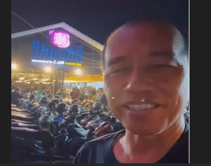 Momen Presiden Jokowi Ngvlog saat makan mie Gacoan menjadi viral di media sosial