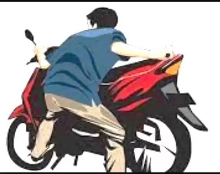 Ilustrasi pencurian sepeda motor.