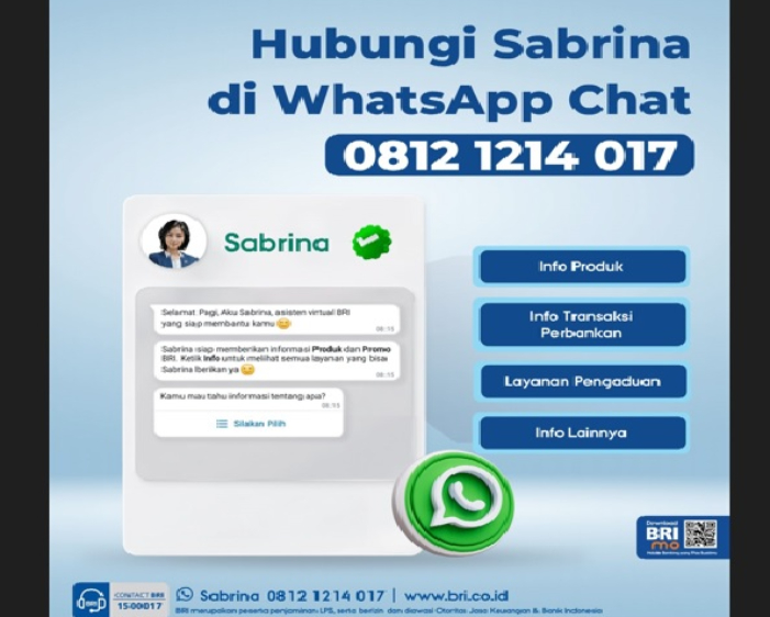 BRI memperoleh peringkat pertama dalam kategori Performa Terbaik Mobile Banking Bank untuk BRImo dan Performa Terbaik Chatbot Bank untuk Sabrina