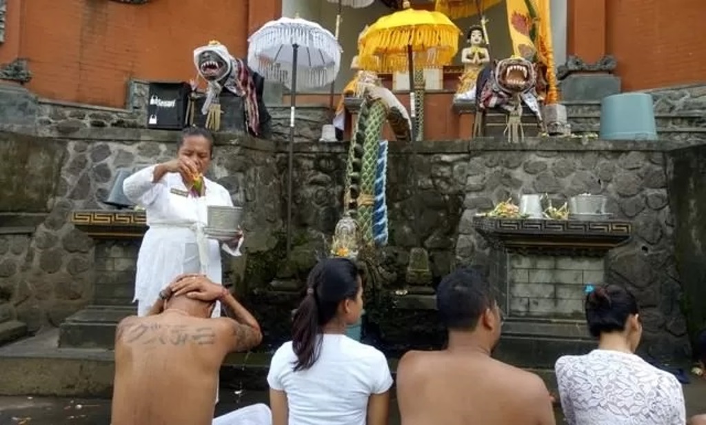 Pura Tirta Sudhamala di Desa Pakraman Banyuasri, Buleleng, Bali.