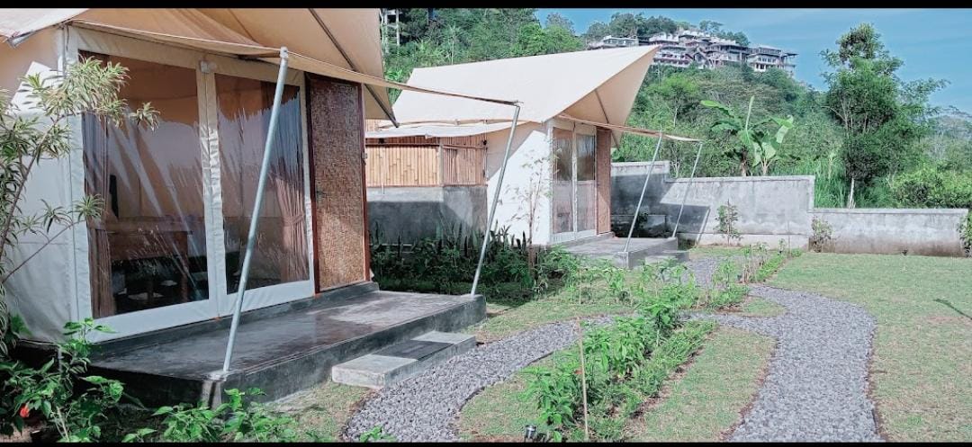 HEMAT: Mountview Bali pilihan tepat bagi yang ingin glamping di Kintamani Bali dengan budget pas-pasan. Tapi bisa melihat pemandangan Gunung Batur dan sunrise.