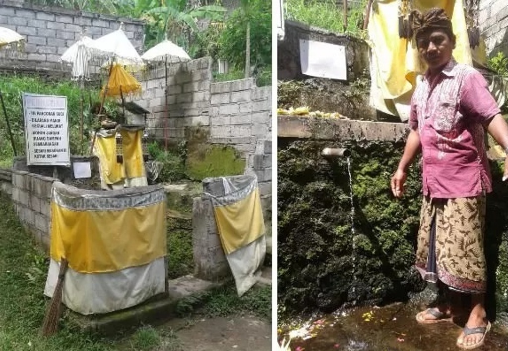 Pancoran Kelangu di Banjar Wanayu, Desa Bedulu, Kabupaten Gianyar, Bali