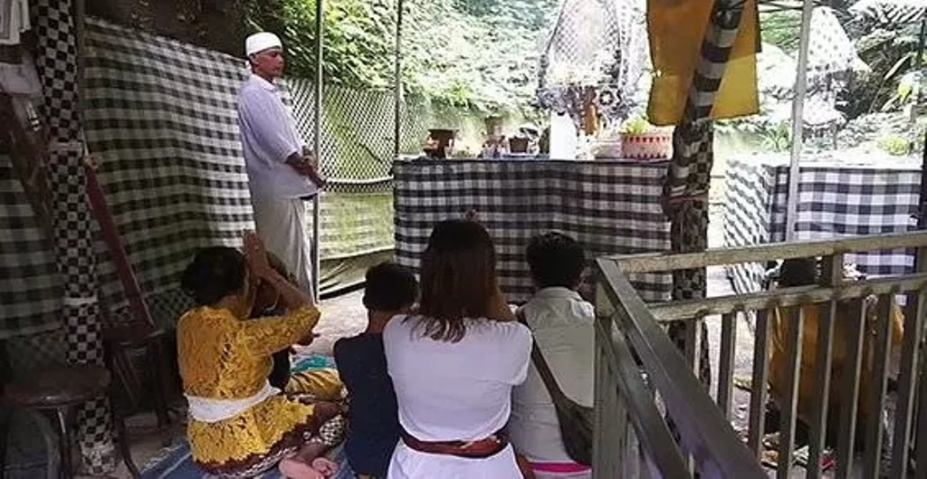 Sumber air di tegalan wilayah Banjar Bujaga, Desa Nongan, Kecamatan Rendang, Karangasem, Bali.