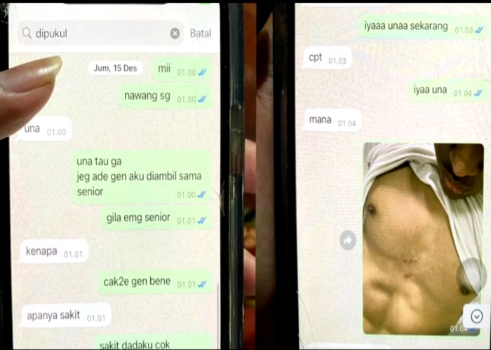 BIKIN NANGIS : Percakapan almarhum Putu Satria Ananta Rustika dengan kekasihnya.
