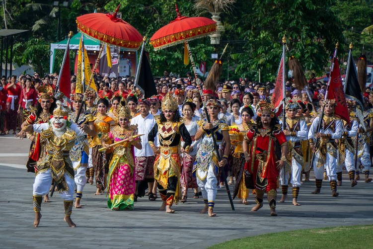 Peringatan HUT Ke-820 Kota Bangli di Alun Alun Kota Bangli.