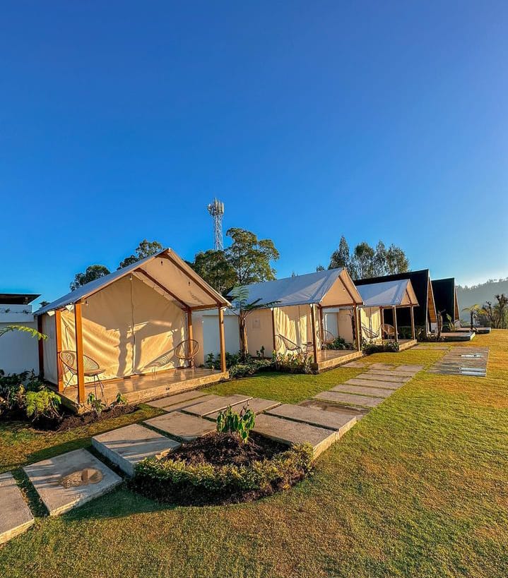 STRES: Glamping The Kamsha di Kintamani Bali ini memiliki fasilitas seperti hotel bintang. Sangat nyaman untuk nikmati liburan dan hilangkan stres