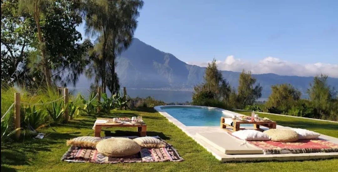 GLAMPING: Hideaway merupakan salah satu tempat glamping di Kintamani Bali yang menawarkan suasana ala Pegunungan Alpen di Swiss.