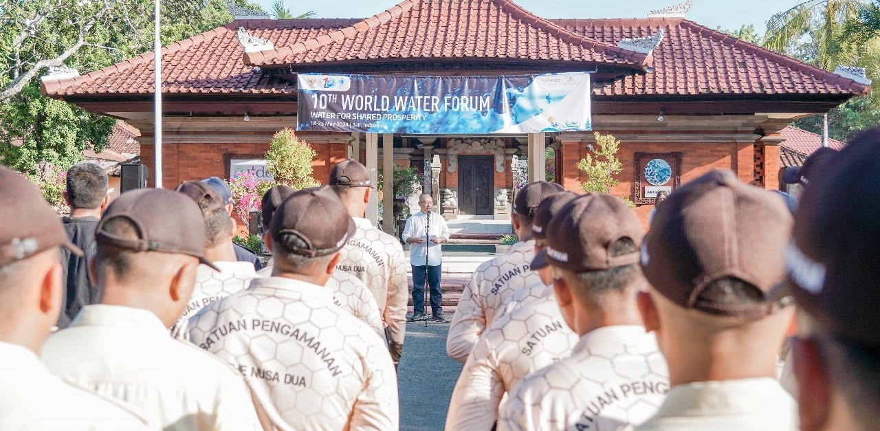 Pelaksanaan apel kesiapsiagaan kawasan The Nusa Dua, menyambut World Water Forum ke-10.