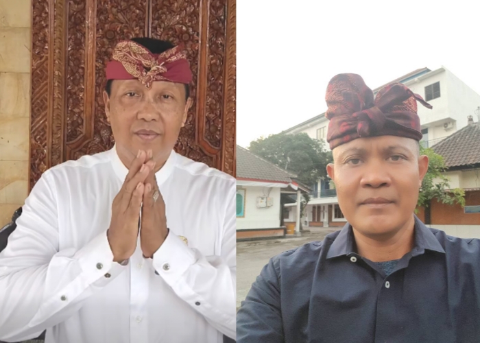 GAGAL : Anak Agung Wiranata Kusuma dan I Made Sundayana, calon independen dalam Pilkada Buleleng yang pendaftarannya ditolak KPU Buleleng.