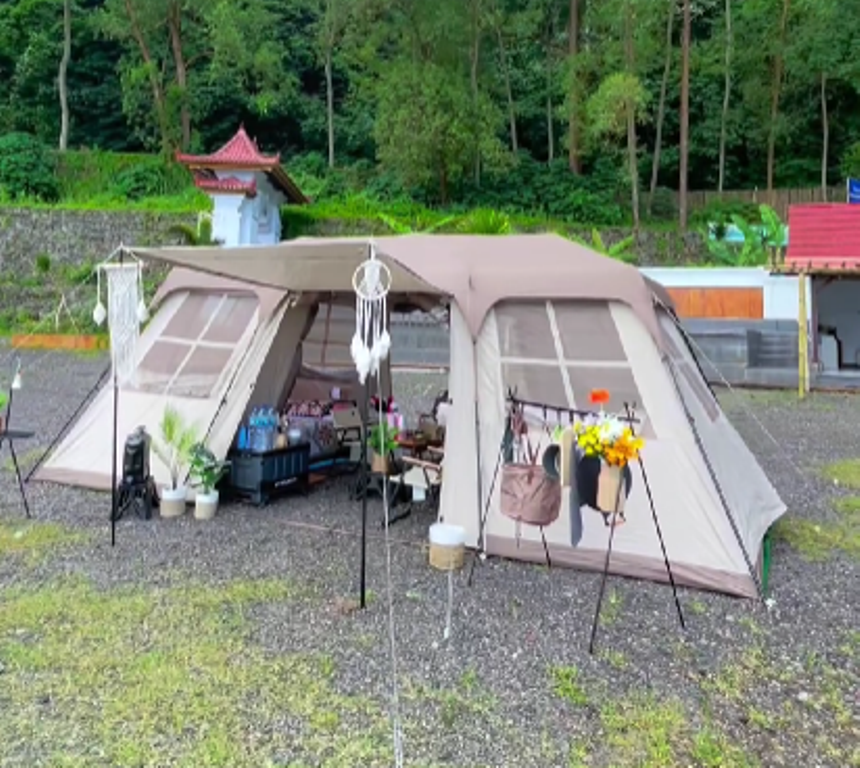 PRAKTIS: Korean Glamping Bali tawarkan cara glamping praktis ala Korea. Bisa pilih lokasi di Kintamani Bali sesuai preferensi.