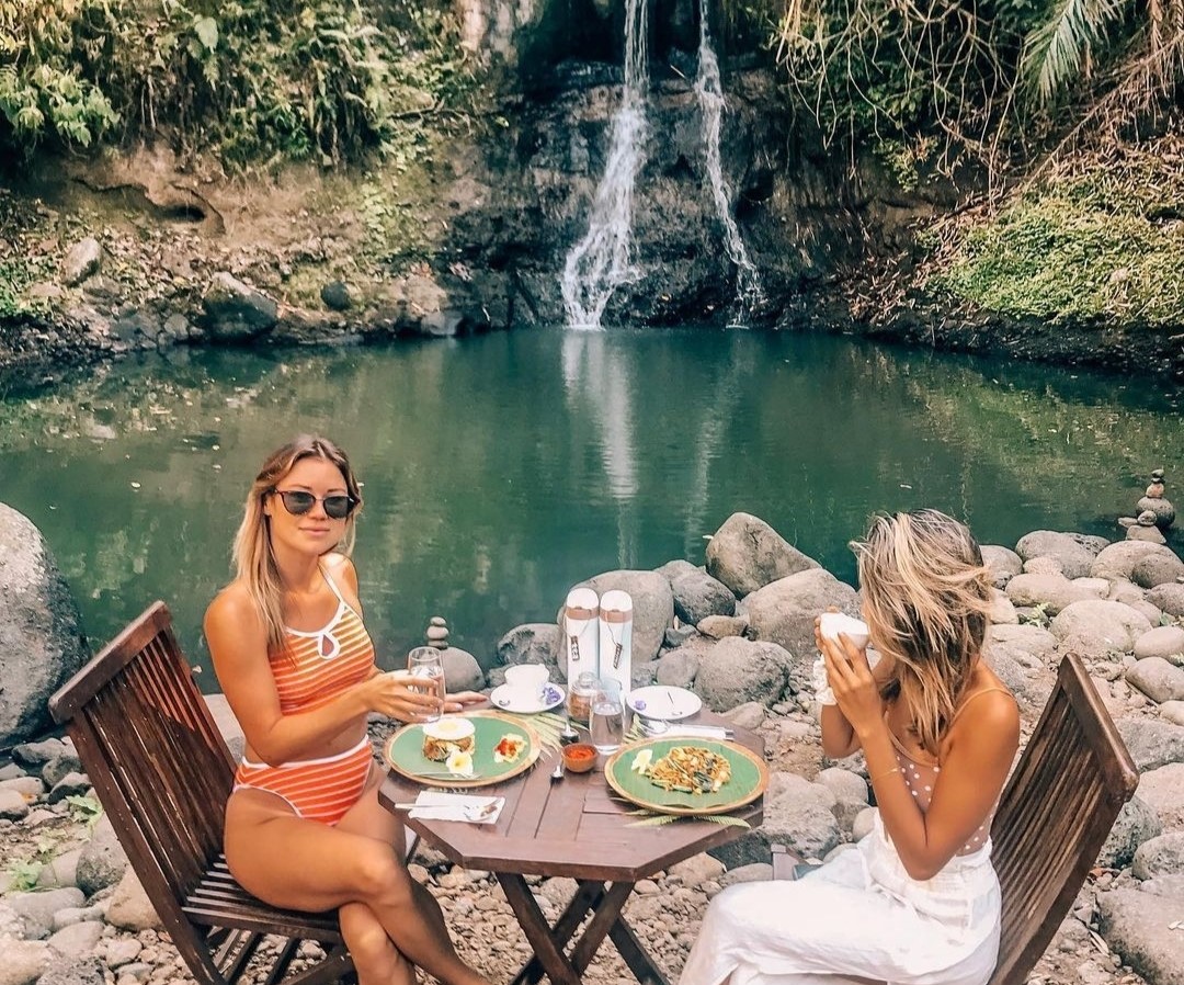 Glamping di Galalima bisa menikmati terjun mini Tukad Yeh Ho Tabanan.
