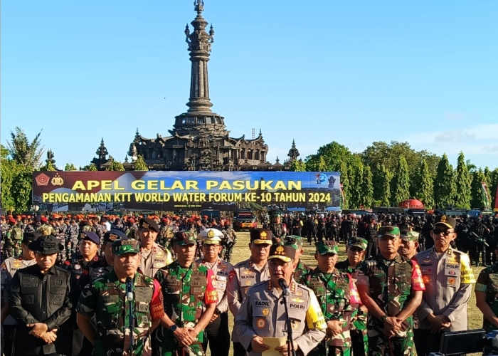 JELANG WWF : Pelaksanaan Apel Gelar Pasukan WWF ke-10 di Lapangan Niti Mandala Renon Denpasar