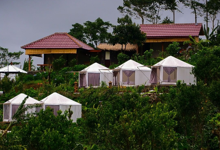 Alam kita Glamping menawarkan pemandangan yang memukau seperti di Kintamani