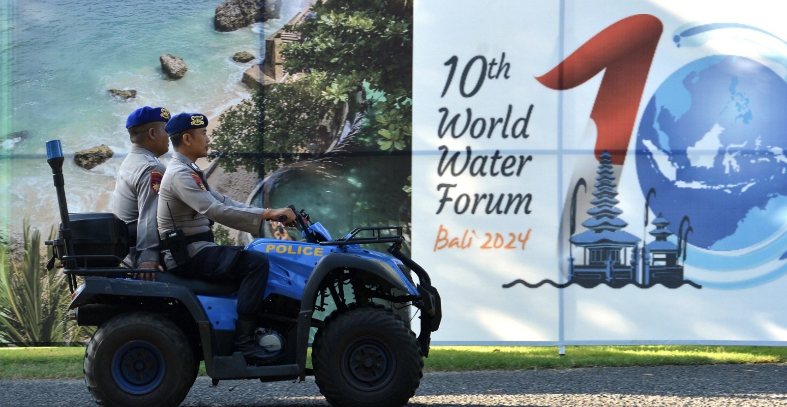 Persiapan pelaksanaan World Water Forum di Nusa Dua, Bali yang akan dihadiri Presiden Jokowi. &nbsp;