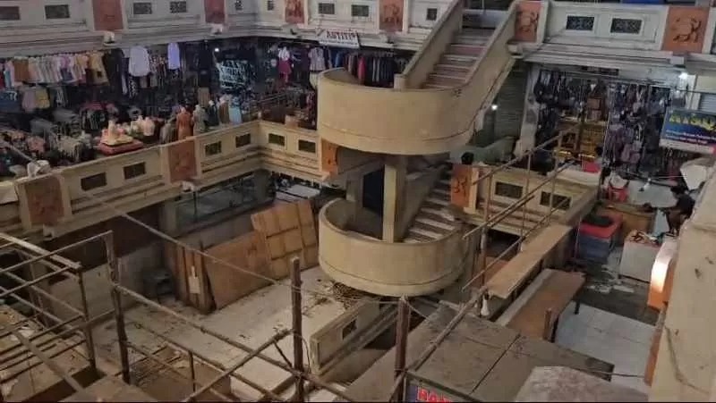 Kondisi Blok C Pasar Umum Semarapura, Kabupaten Klungkung, Bali.