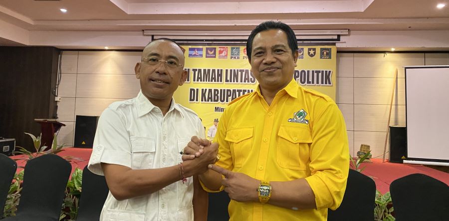 I Wayan Suyasa (kanan) dan I Wayan Disel Astawa siap berduet maju Pilkada Badung 2024.