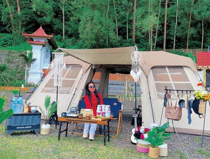 Korean Glamping Bali kini hadir menyewakan paket tenda komplit