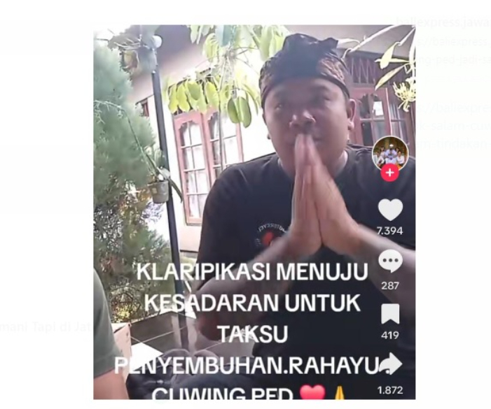 Oknum yang viralkan salam cuwing ped akhirnya minta maaf