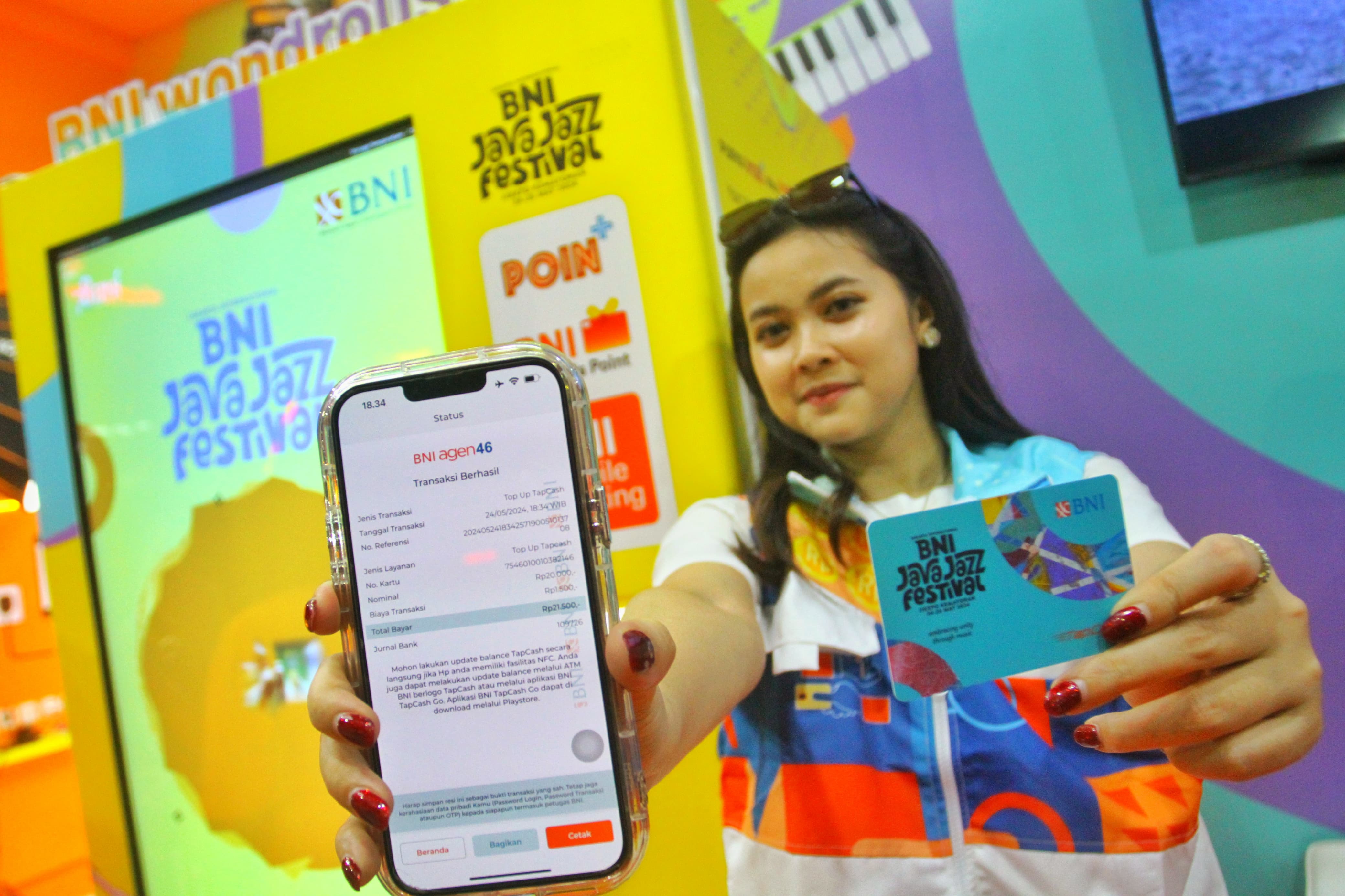 BNI Agen46 memeriahkan Jakarta International BNI Java Jazz Festival (BNI JJF) 2024.