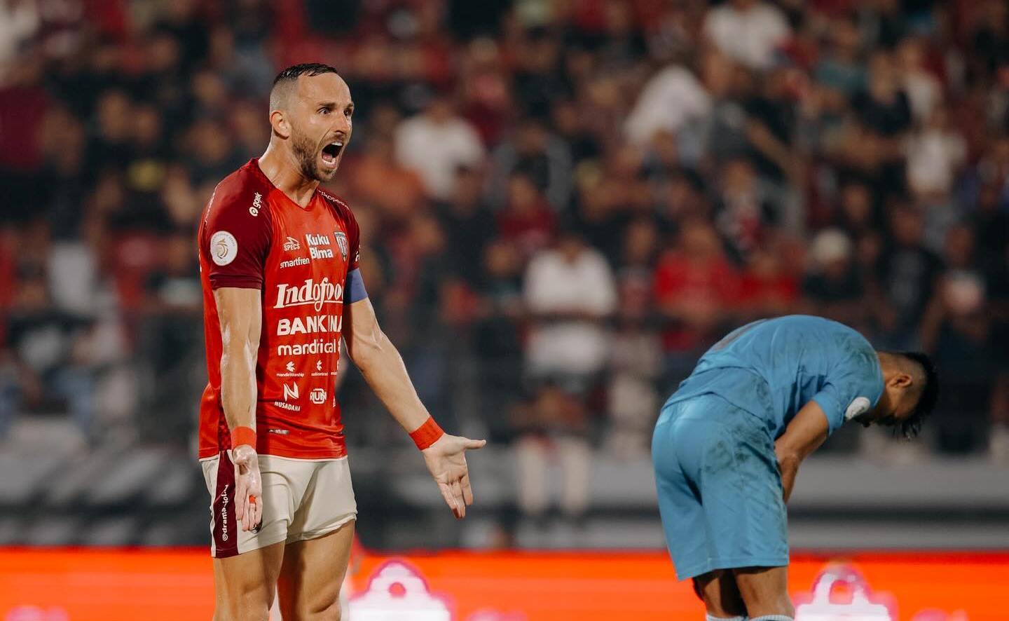 Ilija Spasojevic dkk gagal memberikan Bali United kemenangan saat menjamu Borneo FC stadion Kapten I Wayan DIpta, Giayar