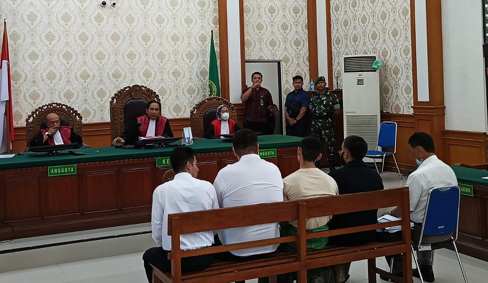 Geng Meksiko diadili di PN Denpasar dalam kasus penembakan terhadap warga Turki di sebuah vila di Tumbak Bayuh, Badung, Bali.