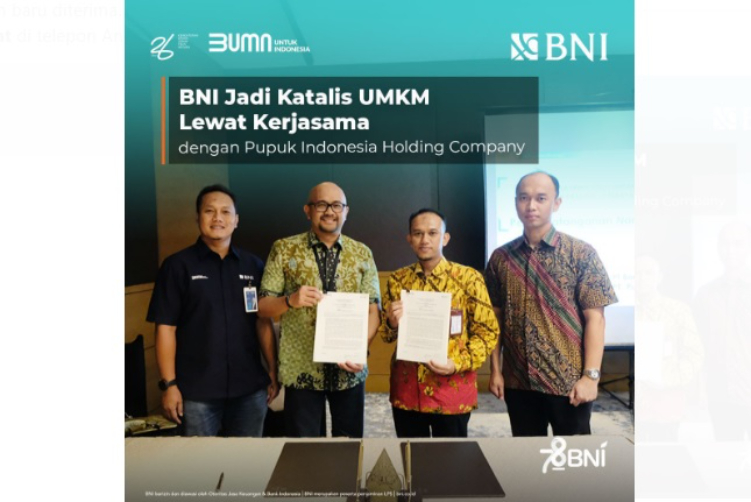 BNI menjalin kerjasama dengan Pupuk Indonesia Holding Company (PIHC)