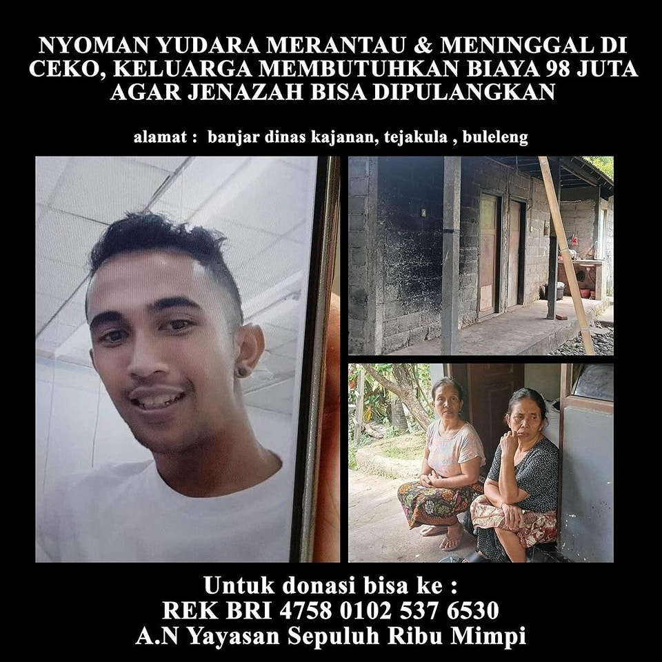 Nyoman Yudara yang meninggal dunia di Ceko sempat telepon sehari sebelumnya