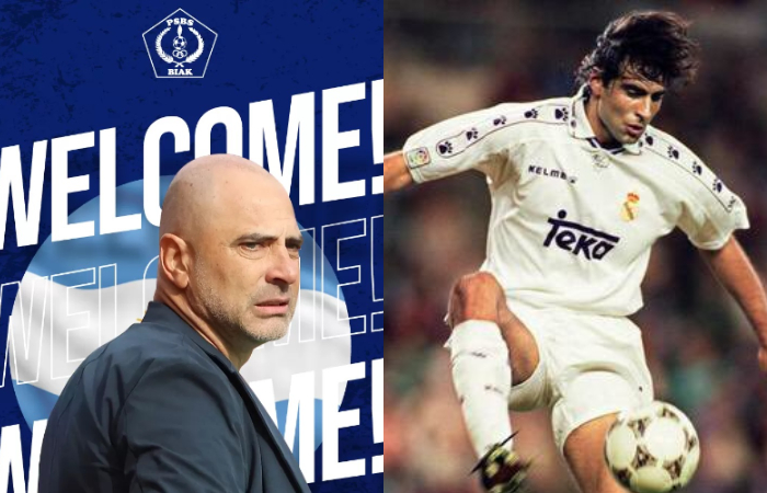 Juan Esnaider, pelatih PSBS Biak pernah membela Timnas Argentiga dan sejumlah klub raksasa seperti Real Madrid, Real Zaragoza, dan Juventus