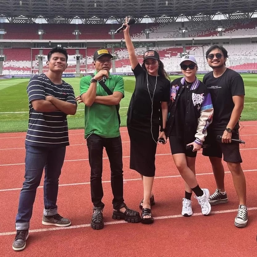 Anang Hermansyah dan Ashanty saat check sound di GBK pada Rabu (12/6) (Instagram Anang Hermansyah )