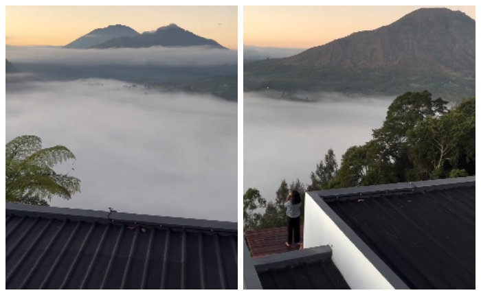 Pinggan Box Glamping 2 memiliki view seperti di negeri kahyangan, lokasinya di Kintamani, Bali